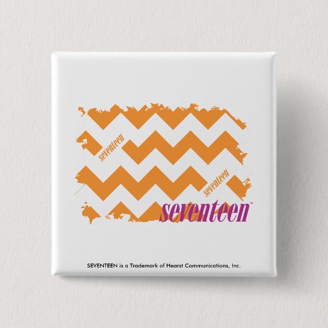 Chapa Cuadrada Naranja 4 del zigzag (Anverso)