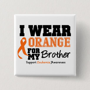 Chapa Cuadrada Naranja del desgaste de la leucemia I para Brother