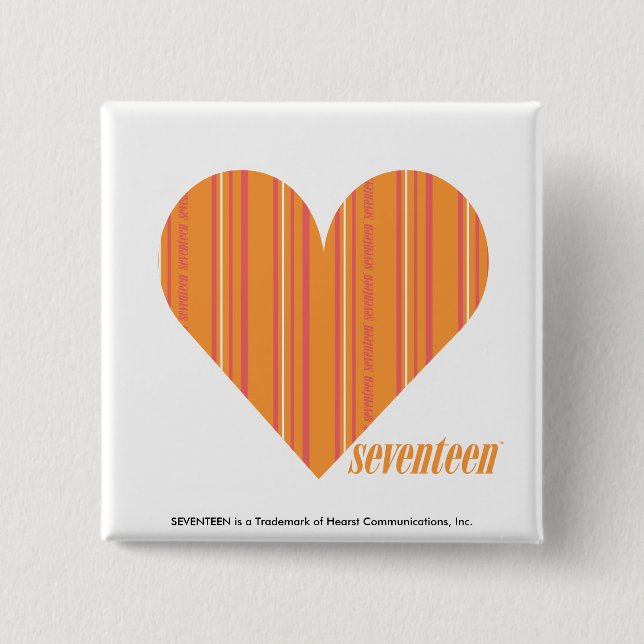 Chapa Cuadrada Naranja fino 3 de las rayas (Anverso)