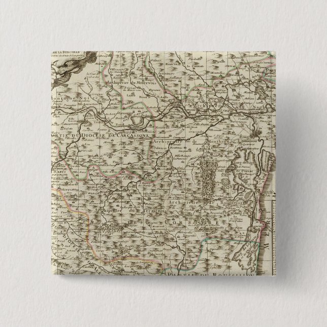 Chapa Cuadrada Narbona Francia 2 (Anverso)