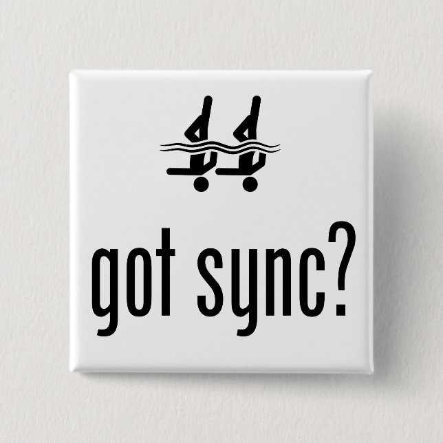 Chapa Cuadrada Natación sincronizada (Anverso)