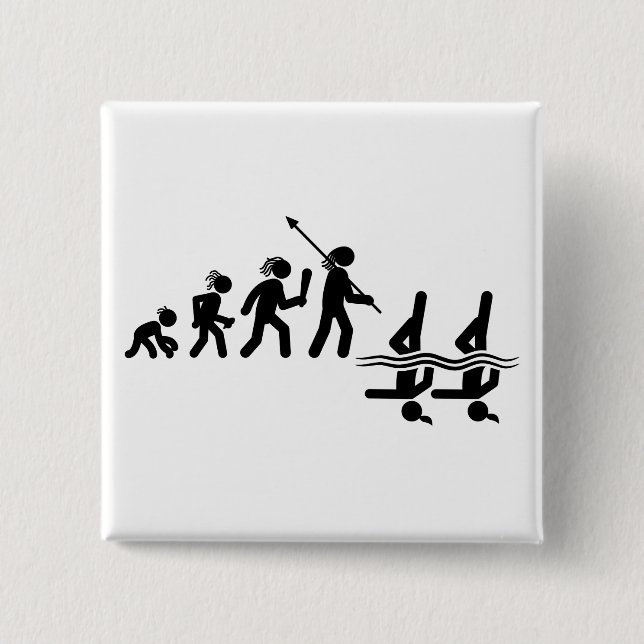 Chapa Cuadrada Natación sincronizada (Anverso)