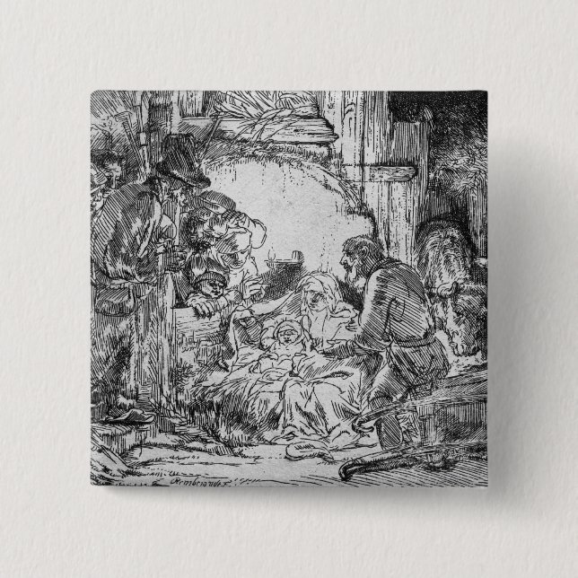 Chapa Cuadrada Natividad, 1654 (Anverso)