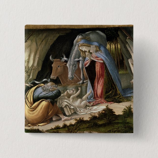 Chapa Cuadrada Natividad mística, 1500 (Anverso)