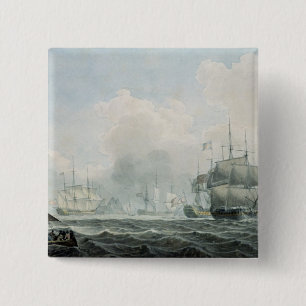 Chapa Cuadrada Naves inglesas de la guerra