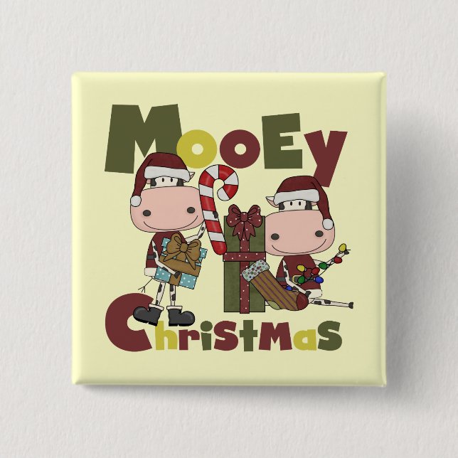Chapa Cuadrada Navidad de Mooey (Anverso)