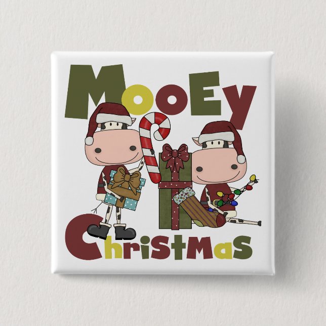Chapa Cuadrada Navidad de Mooey (Anverso)