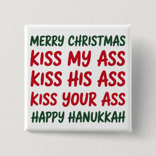 Chapa Cuadrada Navidad Divertida Feliz Navidad Sarcástica Grosera
