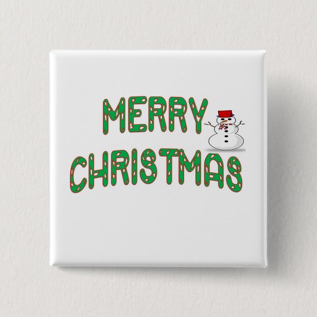 Chapa Cuadrada Navidades Candy Stick (Anverso)