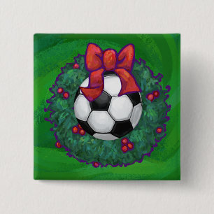 Chapa Cuadrada Navidades de baloncesto de fútbol