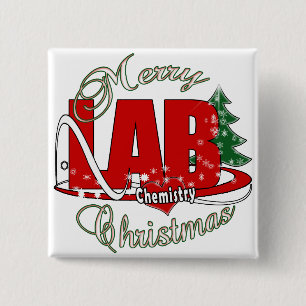 CHAPA CUADRADA NAVIDADES DE QUÍMICA DE LAB