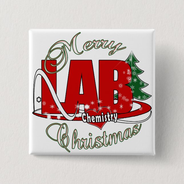 CHAPA CUADRADA NAVIDADES DE QUÍMICA DE LAB (Anverso)