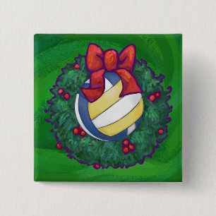 Chapa Cuadrada Navidades de voleibol