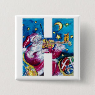 CHAPA CUADRADA NAVIDADES H CARTA / INSPIRADO SANTA MONOGRAM
