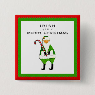 Chapa Cuadrada Navidades irlandeses