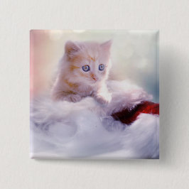 Chapa Cuadrada Navidades Kitten