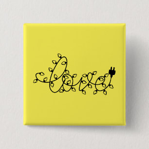 Chapa Cuadrada Navidades Luces Love Text-45871