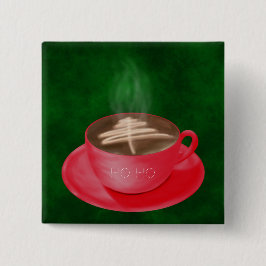 Chapa Cuadrada Navidades personalizados Arte cappuccino