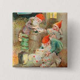 Chapa Cuadrada Navidades suecos Santa (por Jenny Nyström)