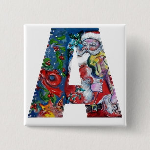 CHAPA CUADRADA NAVIDADES UNA CARTA / SANTA CON MONOGRAMA VIOLÍN