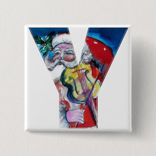 CHAPA CUADRADA NAVIDADES Y CARTA / SANTA CON MONOGRAMA VIOLÍN