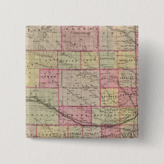 Chapa Cuadrada Nebraska 3 (Anverso)