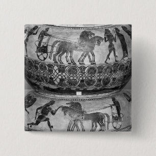 Chapa Cuadrada Negro-figura dinos del ático