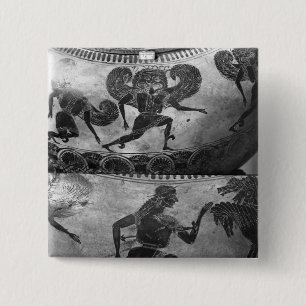 Chapa Cuadrada Negro-figura dinos del ático