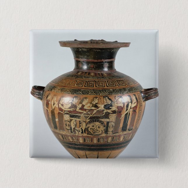 Chapa Cuadrada Negro-figura hydria (Anverso)