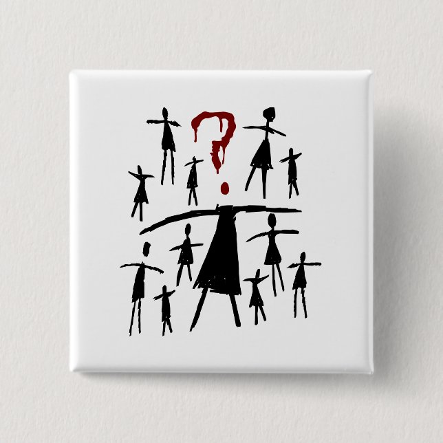 Chapa Cuadrada Negro huérfano el | Helena - bosquejo de la copia (Anverso)