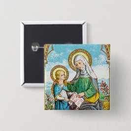 Chapa Cuadrada NeoGothic St. Anne y Young Mary (SAU 29)