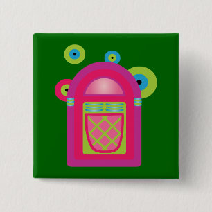 Chapa Cuadrada Neon Jukebox