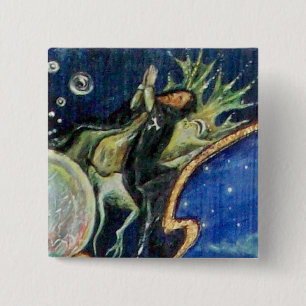 Chapa Cuadrada NEUROMANCER, detalle del Rey Nagicie