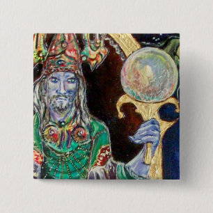 Chapa Cuadrada NEUROMANCER, rojo azul