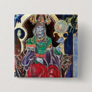 Chapa Cuadrada NEUROMANCER, rojo azul