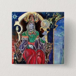 Chapa Cuadrada NEUROMANCER, rojo azul