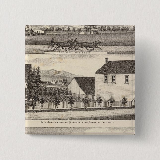 Chapa Cuadrada Nevis, residencias verdes, granjas (Anverso)