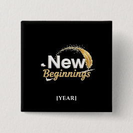Chapa Cuadrada New Beginnings Pin / Pin Nuevos Comienzos