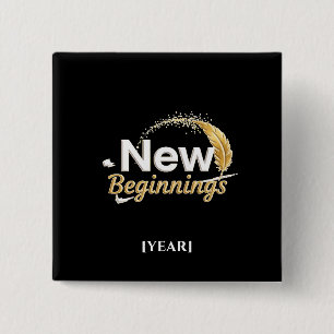 Chapa Cuadrada New Beginnings Pin / Pin Nuevos Comienzos