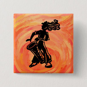 Chapa Cuadrada New York Boogie Nights Drum Orange