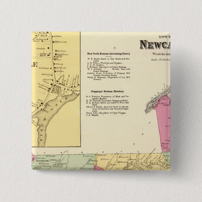 Chapa Cuadrada Newcastle, ciudad (Anverso)