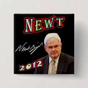Chapa Cuadrada Newt Gingrich 2012