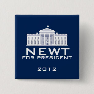 Chapa Cuadrada Newt Gingrich 2012