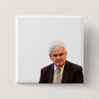 Chapa Cuadrada Newt Gingrich - Escribe tu propio texto