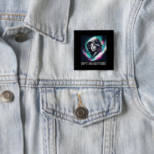 Chapa Cuadrada NFT o Nothin’ - Negrita Web3 y Entusiasta criptogr (In situ)