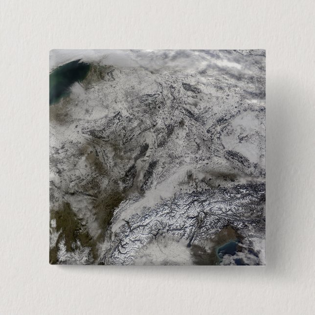 Chapa Cuadrada Nieve en Europa (Anverso)