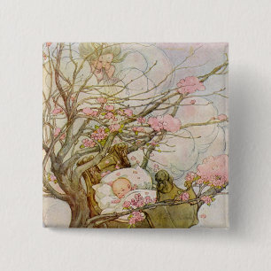 Chapa Cuadrada Niña bebé