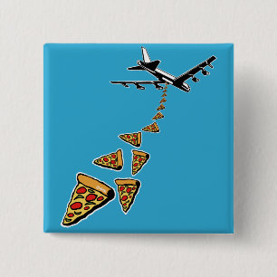 Chapa Cuadrada Ninguna guerra más pizza