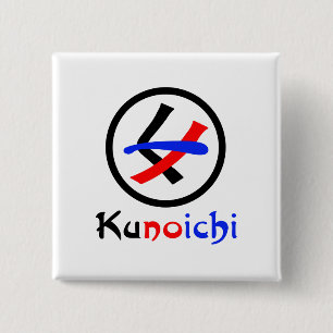 Chapa Cuadrada Ninja Kunoichi く ノ 一