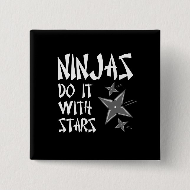 Chapa Cuadrada Ninjas lo hace con las estrellas (Anverso)